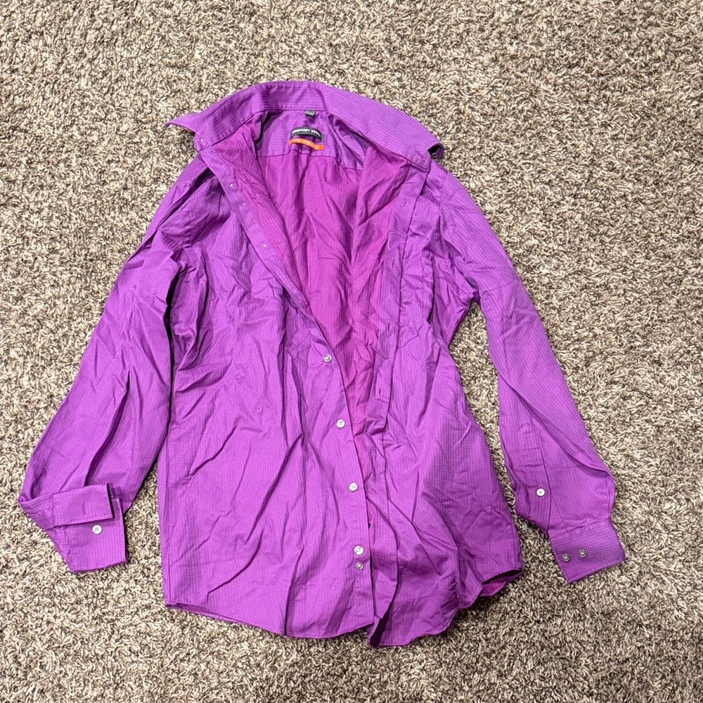 Geoffrey Beene Purple Dress Shirt